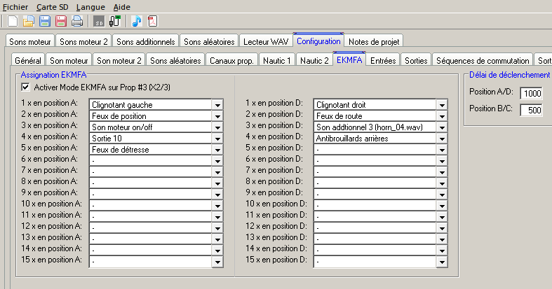 Configuration usm